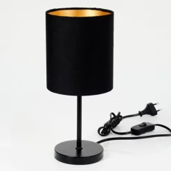Lampes En Tissu-hofstein Lampe de table Varmo Noir, 1 lumière