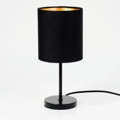 Lampes En Tissu-hofstein Lampe de table Varmo Noir, 1 lumière