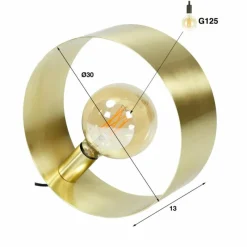 Lampes Dorées-hofstein Lampe de table Vegas Or, 1 lumière