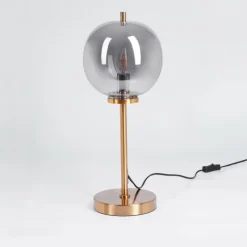 Suspension Verre Fumé-hofstein Lampe de table Verbania Laiton, 1 lumière