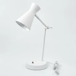 Luminaires Scandinaves-hofstein Lampe de table Vijes Blanc, 1 lumière