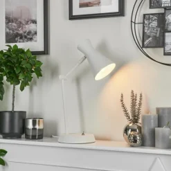 Luminaires Scandinaves-hofstein Lampe de table Vijes Blanc, 1 lumière