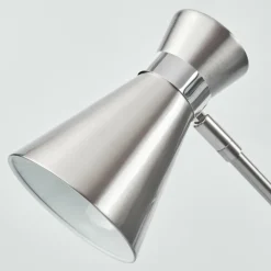 Luminaires Scandinaves-hofstein Lampe de table Vijes Chrome, Nickel mat, 1 lumière