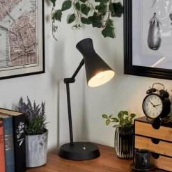 Luminaires Scandinaves-hofstein Lampe de table Vijes Noir, 1 lumière