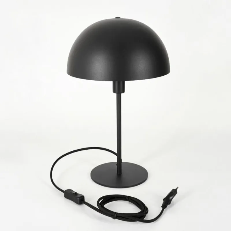Luminaires Scandinaves-hofstein Lampe de table Vivian Noir, 1 lumière