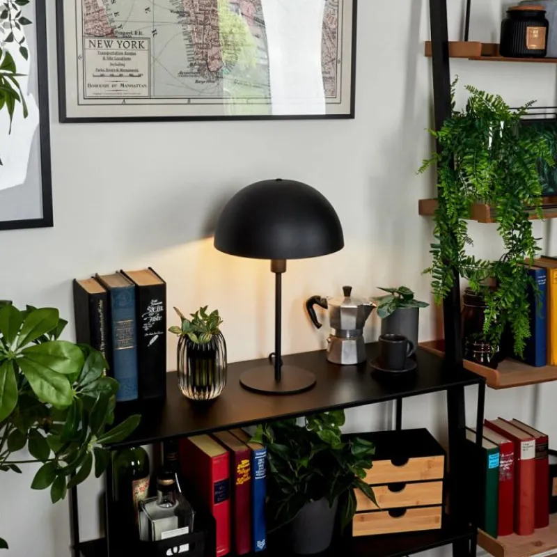 Luminaires Scandinaves-hofstein Lampe de table Vivian Noir, 1 lumière