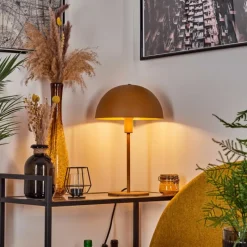 Luminaires Scandinaves-hofstein Lampe de table Vivian Ocre, 1 lumière