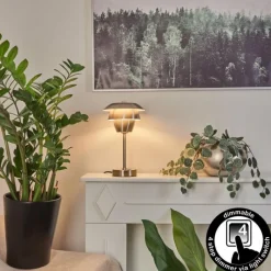 hofstein Lampe de table Wacissa Nickel mat, 1 lumière