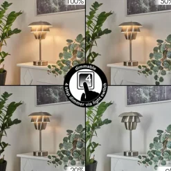 hofstein Lampe de table Wacissa Nickel mat, 1 lumière