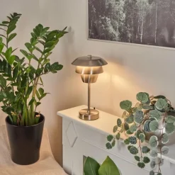 hofstein Lampe de table Wacissa Nickel mat, 1 lumière