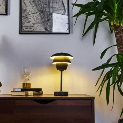 hofstein Lampe de table Wacissa Noir, 1 lumière, Changeur de couleurs* Lampes À Poser