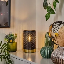 Lampes Dorées-hofstein Lampe de table Wamic Or, 1 lumière