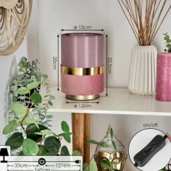 Lampes En Tissu-hofstein Lampe de table Weiler Or, 1 lumière