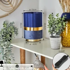 Lampes En Tissu-hofstein Lampe de table Weiler Or, 1 lumière