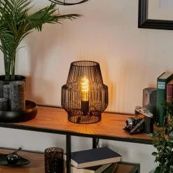 Lampes Industrielles-hofstein Lampe de table Wemude Noir, 1 lumière