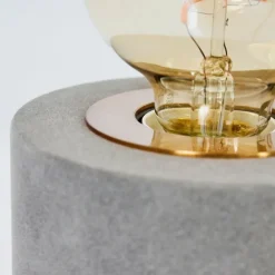 Lampes En Tissu-hofstein Lampe de table Weruga Gris, Laiton, 1 lumière