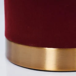 Lampes En Tissu-hofstein Lampe de table Weruga Laiton, Rouge, 1 lumière