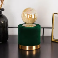 Lampes En Tissu-hofstein Lampe de table Weruga Vert, Laiton, 1 lumière