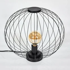 Lampes Vintages & Rétros-hofstein Lampe de table Wharua Noir, 1 lumière