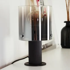 hofstein Lampe de table Wichita Noir, 1 lumière