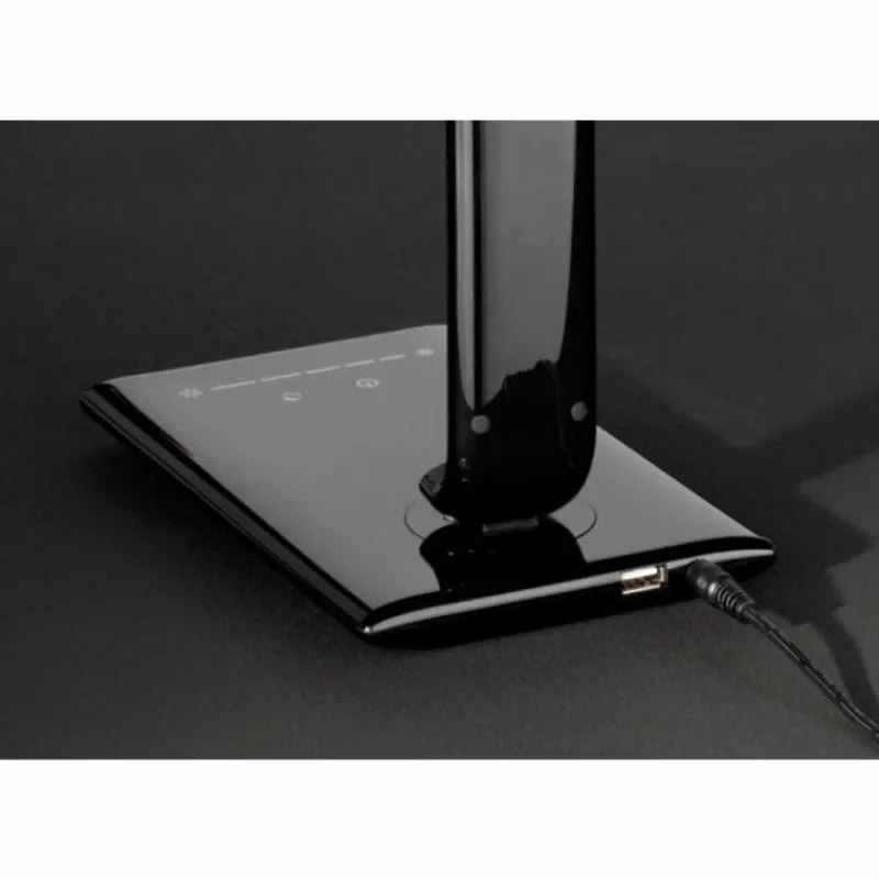 Luminaires Wofi Lampe de table Wofi TUBAC LED Noir, 1 lumière* Éclairage Led