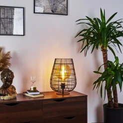 hofstein Lampe de table Yachats Noir, 1 lumière* Lampes À Poser