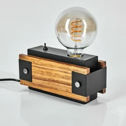 Lampes Industrielles-hofstein Lampe de table Yuma Écru, Noir, 1 lumière