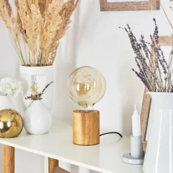Style Boho-Chic-hofstein Lampe de table Yuto Écru, 1 lumière