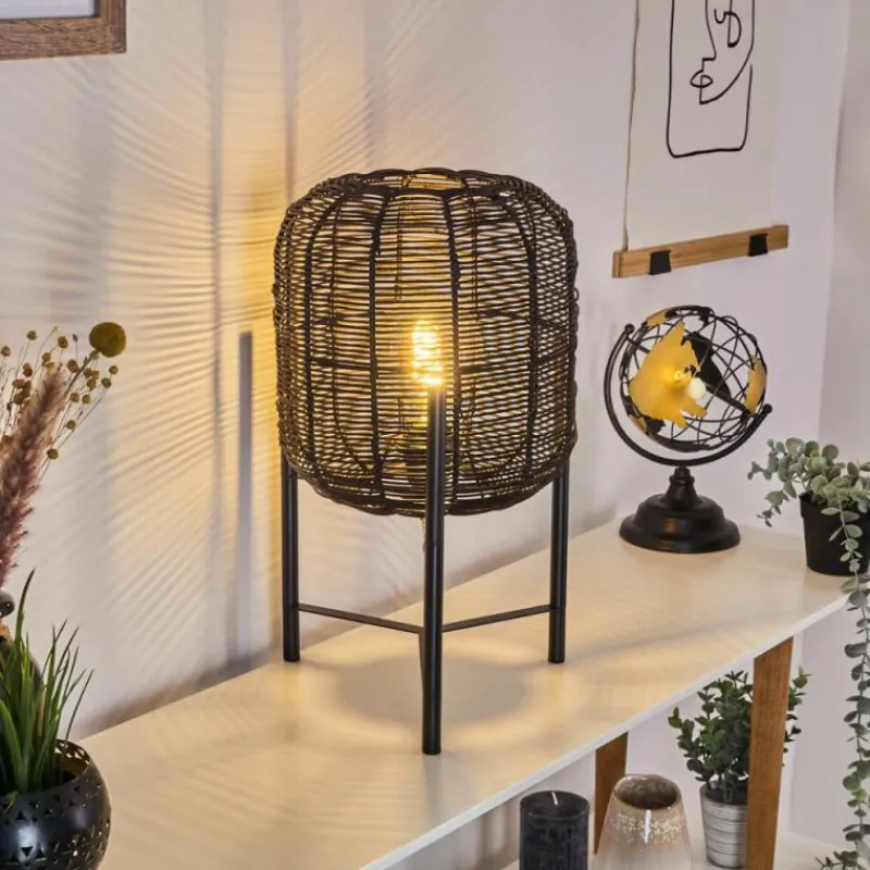 Luminaires Scandinaves-hofstein Lampe de table Zaracure Noir, 1 lumière