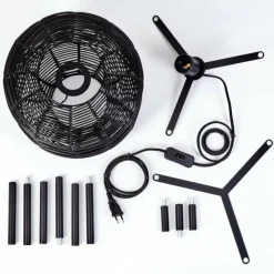 Luminaires Scandinaves-hofstein Lampe de table Zaracure Noir, 1 lumière