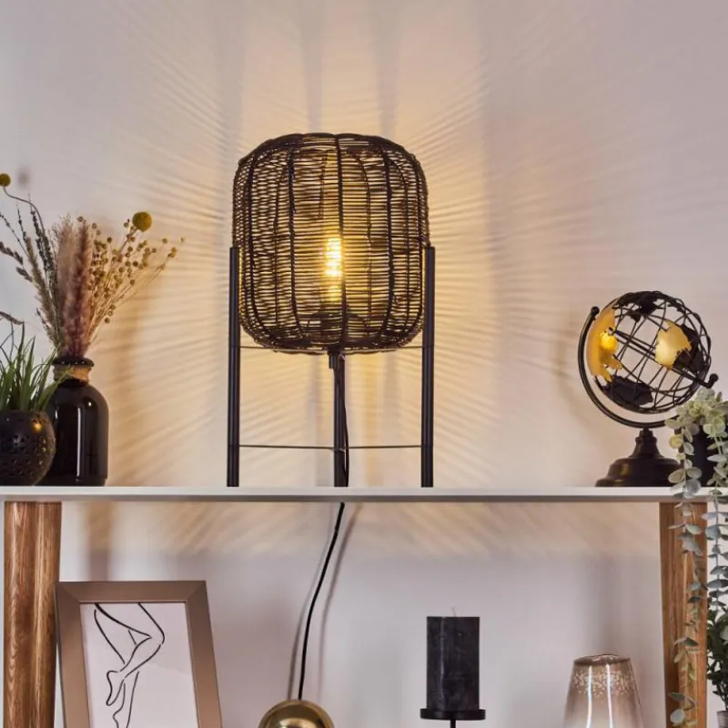 Luminaires Scandinaves-hofstein Lampe de table Zaracure Noir, 1 lumière