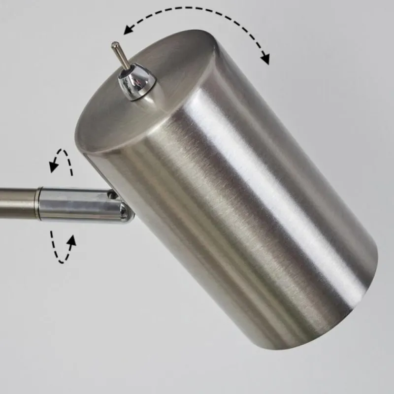 Luminaires Scandinaves-hofstein Lampe de table Zuoz Chrome, Nickel mat, 1 lumière