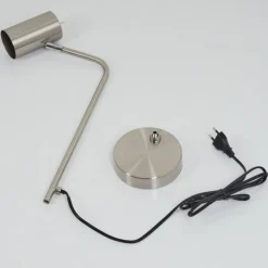 Luminaires Scandinaves-hofstein Lampe de table Zuoz Chrome, Nickel mat, 1 lumière