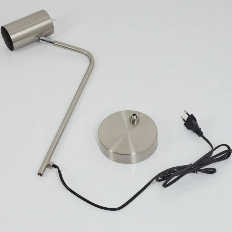 Luminaires Scandinaves-hofstein Lampe de table Zuoz Chrome, Nickel mat, 1 lumière