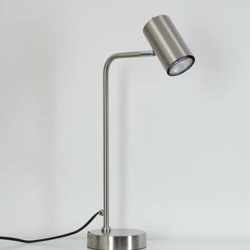 Luminaires Scandinaves-hofstein Lampe de table Zuoz Chrome, Nickel mat, 1 lumière