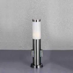 Luminaires Globo Lighting Lampe d'extérieur Globo Boston Acier inoxydable, 1 lumière