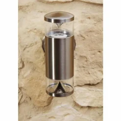 Luminaires Globo Lighting Lampe d'extérieur Globo CARME Acier inoxydable, 2 lumières