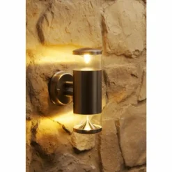 Luminaires Globo Lighting Lampe d'extérieur Globo CARME Acier inoxydable, 2 lumières