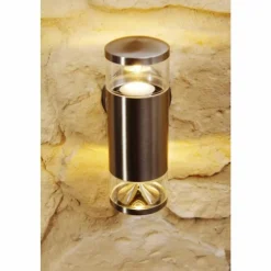 Luminaires Globo Lighting Lampe d'extérieur Globo CARME Acier inoxydable, 2 lumières