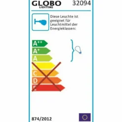 Luminaires Globo Lighting Lampe d'extérieur Globo CORNUS Acier inoxydable, 1 lumière