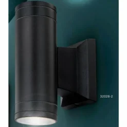 Luminaires Globo Lighting Lampe d'extérieur Globo GANTAR Gris, Noir, 2 lumières