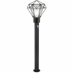 Luminaires Globo Lighting Lampe d'extérieur Globo HORACE Noir, 1 lumière, Détecteur de mouvement