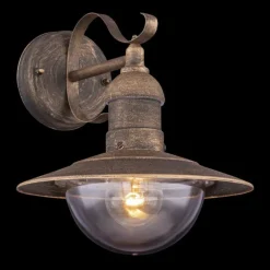 Luminaires Rustiques-Luminaires Globo Lighting Lampe d'extérieur Globo LINDA Noir, 1 lumière