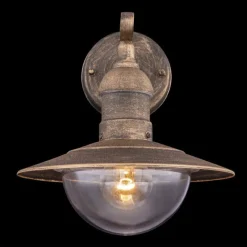 Luminaires Rustiques-Luminaires Globo Lighting Lampe d'extérieur Globo LINDA Noir, 1 lumière