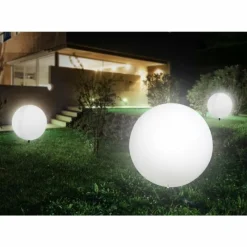 Lampes À Boules-Luminaires Globo Lighting Lampe d'extérieur Globo Toula Blanc, 1 lumière