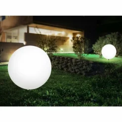 Lampes À Boules-Luminaires Globo Lighting Lampe d'extérieur Globo Toula Blanc, 1 lumière
