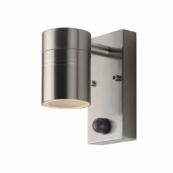 Luminaires Lucide Lampe d'extérieur Lucide ARNE Chrome, 1 lumière, Détecteur de mouvement