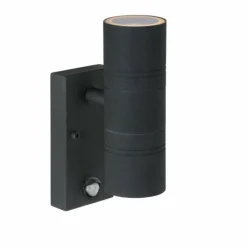 Luminaires Lucide Lampe d'extérieur Lucide ARNE Noir, 2 lumières, Détecteur de mouvement
