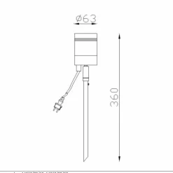 Luminaires Lucide Lampe d'extérieur Lucide ARNE Chrome, 1 lumière