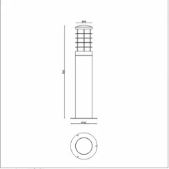 Luminaires Lucide Lampe d'extérieur Lucide SOLID Noir, 1 lumière